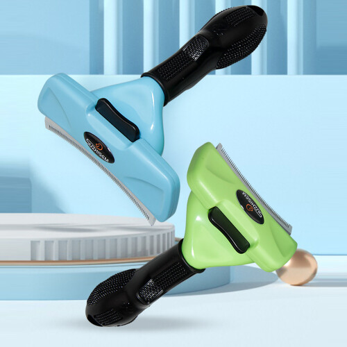 Brosse de toilettage professionnelle pour animaux de-Bleu 2