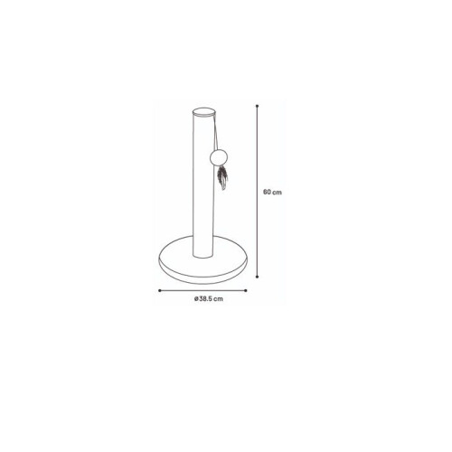 Árvore para gatos - EDEN - Riba - 60 cm - Base acolchoada - Poste de corda de juta 2