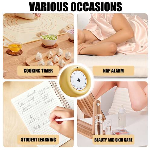 Rotating Dials Visual Timer With Big Number And Powerful-Silver 2