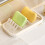 W Shape Soap Rack With Drain Tray Easy To Clean-Milky White 5