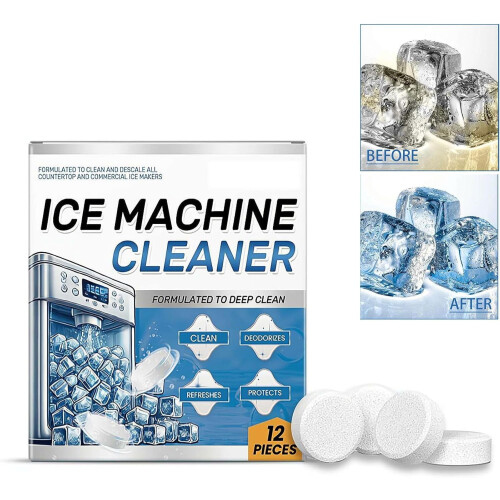 Ice Machine Descaler Tablets – 12 Pack for Efficient