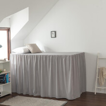 Jupe de lit en microfibre pour dortoir, taille Twin XL, coins fendus, 81 cm (32 pouces)