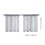 Faux Linen Sheer Curtains for Bathroom & Kitchen – 2 Pack 3