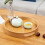 Round Bamboo Serving Tray with Handle 1