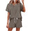 Women's Cotton-Linen Two-Piece Pajama Set 1