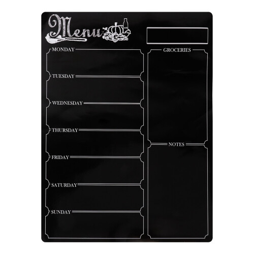 Bloco de notas magnético para planejamento semanal de refeições, 30,5 x 30,5 cm (12 x 12 polegadas)