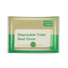 Housses de siège de toilette jetables – Pâte de bois, lot de 10
