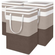 Set van 3 opvouwbare wasmanden, 75 liter, waterdicht
