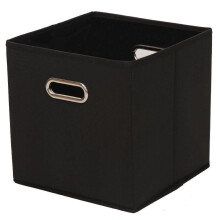 Skladacie úložné kocky 12x12 palcov, balenie po 3 kusy, čierne
