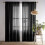 Transparante polyester gordijnen 53" x 63" (2 panelen) 1
