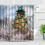 Vattentät duschdraperi i polyester 150x180cm 1