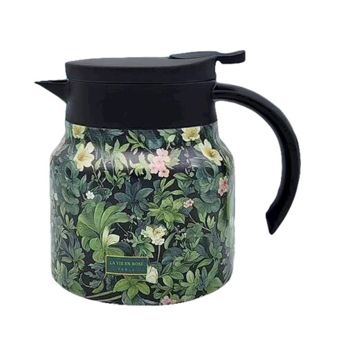 Vintage λουλουδάτη μονωμένη τσαγιέρα 800ml με εγχυτήρα 1