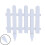 White Plastic Garden Fence ABS PVC Durable 6