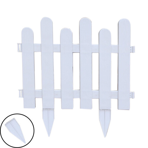 Plastic PVC Garden Fence White Decorative Hedge 1