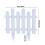 Plastic PVC Garden Fence White Decorative Hedge 3