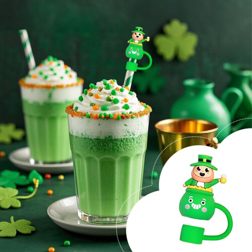 Bouchon de paille trèfle pour la Saint-Patrick, réutilisable 1