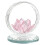 Krystal lotusblomstfigur – lyserød, blyfrit glas, 1 stk. 2