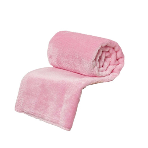 Pink Fleece Throw Blanket 28x39 inch 2