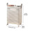 Panier à linge pliable 37 L avec poignée – Blanc 4