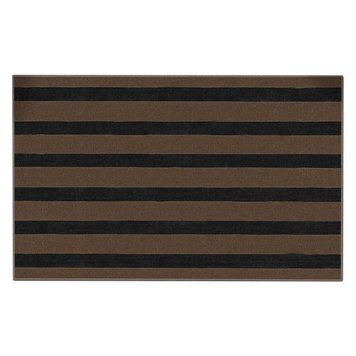 Tapis d'intérieur rayé, résistant aux taches et à la chaleur, 1