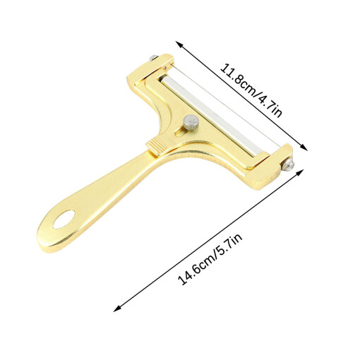 Trancheuse à fromage réglable en acier inoxydable, alliage d'aluminium, 1