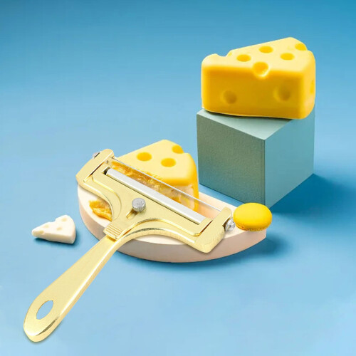 Trancheuse à fromage réglable en acier inoxydable, alliage d'aluminium, 2