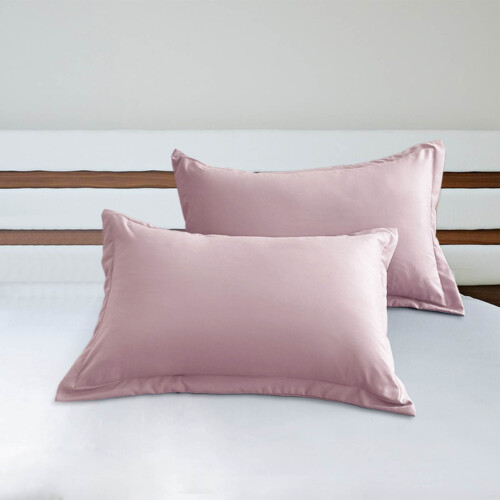 Fețe de pernă Queen, pachet de 2, bumbac tricotat violet deschis 1