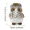 Figurine hibou en résine, statue décorative, 14 cm 3