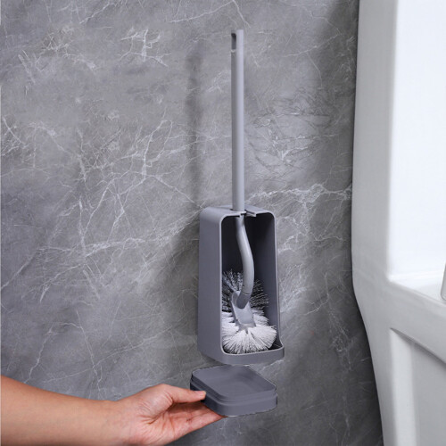 Set composto da scopino per WC con setole dure e supporto a parete. 1