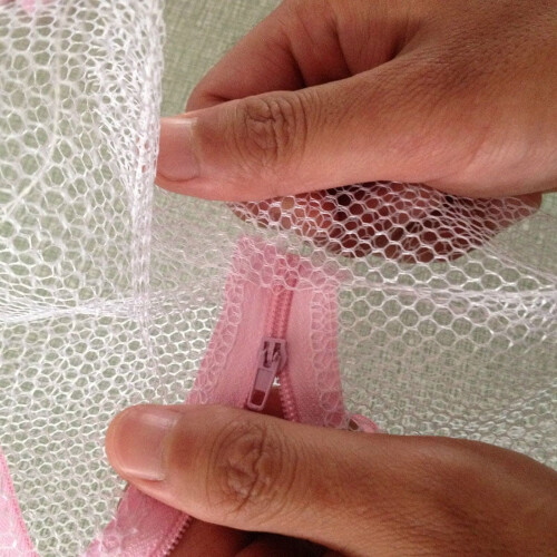 Nylon waszak van mesh met ritssluiting, 48x38 cm 2