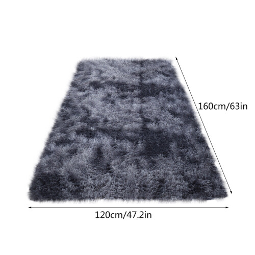 Χαλί Tie-Dye που δεν ρίχνει, 63"x47,2", μαλακό βελούδινο εσωτερικό χαλί για υπνοδωμάτιο, 2