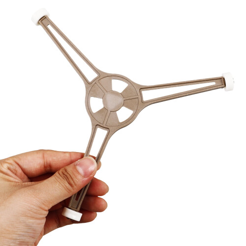 Support annulaire pour plateau tournant de micro-ondes 16 cm noir 2