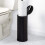Ματ μαύρη θήκη για χαρτί υγείας με καπάκι – Holds3Rolls, 2