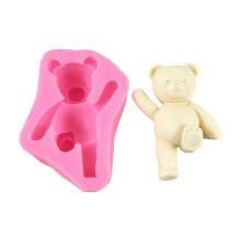 Food Safe Silicone Molds With Detailed Bear Pattern For Creative
