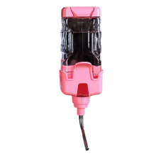 Large Capacity Pet Drinking Fountain For Cages Leak-Pink