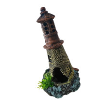Artistic Aquariums Decoration Coastal Themed Lighthouse with