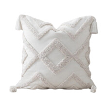 45x45 cm Decoratieve Kussenhoes Katoen Linnen Stof Getuft-02