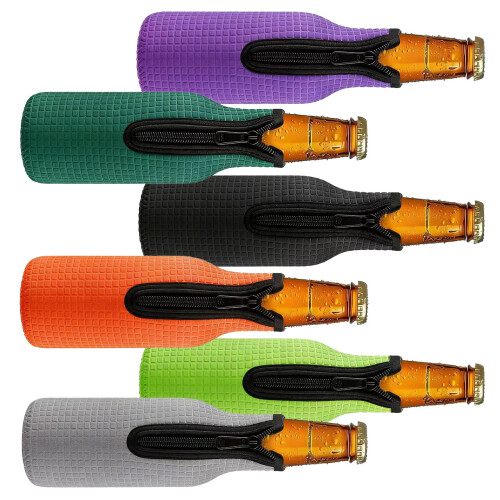 Half Dozen Raised Neoprene Bottle Wraps Thermal Cup Holders