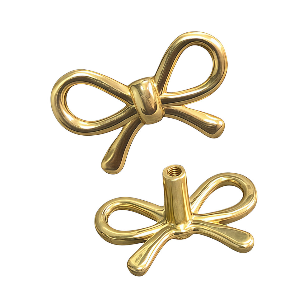 Unique Cabinet Pull Metal Dressers Knob Bowknot Shape Drawer 7754003644855