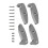 Flexibility Aluminum Blade Upgrade Part For 1/30-Dark Grey 1