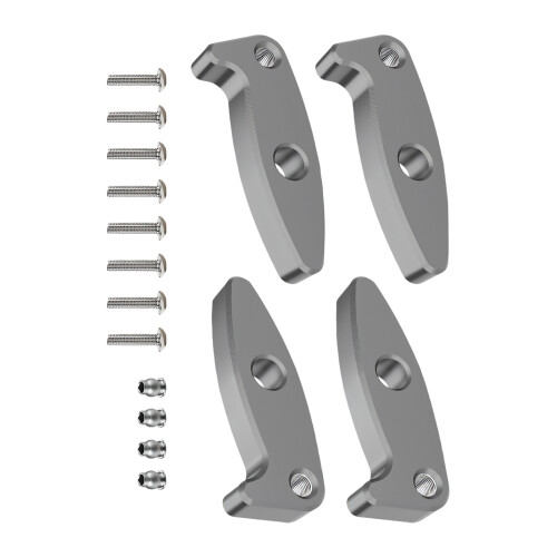Flexibility Aluminum Blade Upgrade Part For 1/30-Dark Grey