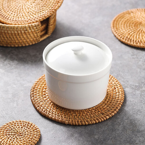 Rattan Trivet Insulated Heat Mat for Kitchen Table 2
