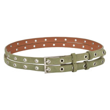 Refined Retro Style Leather Belt Waist Cincher Band-Army Green