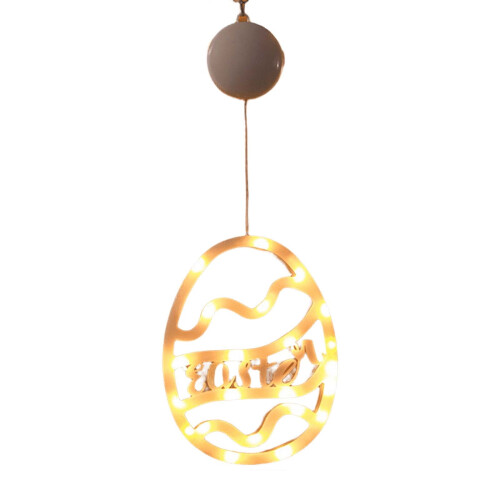 Luce pasquale per finestra con ventosa – Design a forma di uovo, 1