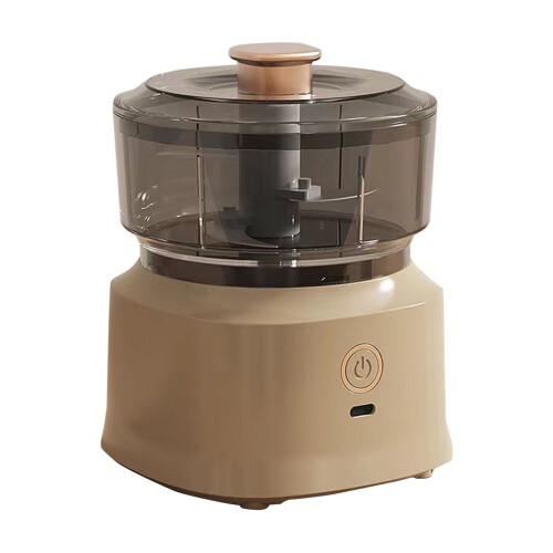 Draadloze, via USB oplaadbare knoflookhakker/mini-foodprocessor
