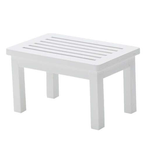 Worgeous hollow side table decorative tea table 1 pc white