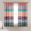 Boho-raidalliset verhopaneelit 132 cm L x 206 cm P (pari) 1
