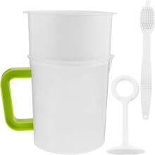 Fine Mesh Strainer Cup 1.5L Reusable Food Filter