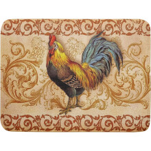Tapis égouttoir à vaisselle Coq de ferme 45,7 x 61 cm en microfibre