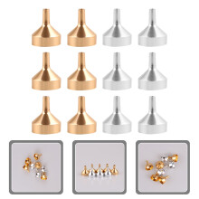 Juego de 12 mini embudos para perfume Alumite